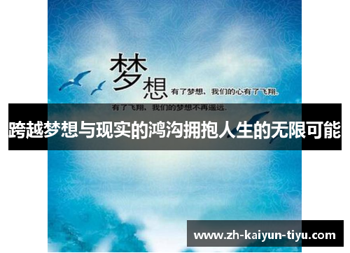 跨越梦想与现实的鸿沟拥抱人生的无限可能 跨越梦想与现实的鸿沟拥抱人生的无限可能