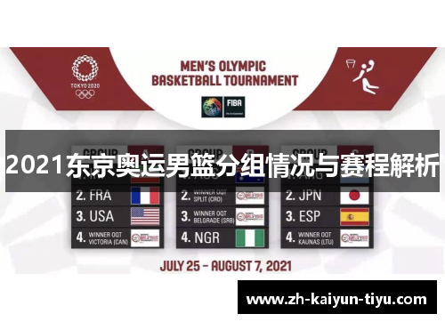 2021东京奥运男篮分组情况与赛程解析 2021东京奥运男篮分组情况与赛程解析
